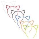 Kit 12 Tiaras De Gatinho Glitter Lembrancinha Fantasia Festa