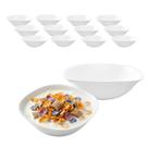 Kit 12 Tigela Bowl De Vidro Quadrado Sobremesa Opaline 500ml