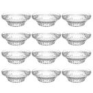 Kit 12 Tigelas Redondas 3,3L Crippa Transparente Plástica Salada Sobremesa Restaurante