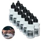 Kit 12 Tinta Almofada Para Carimbo Preta Alto Rendimento 40ml