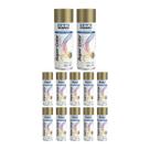 Kit 12 Tinta Spray Uso Geral Dourado 350ml - Tekbond Kit 12 Tinta Spray Uso Geral Dourado 350ml - Tekbond