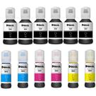 Kit 12 Tintas T504 Compatível para Epson Ecotank L4160