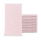 Kit 12 Toalha Manicuri Lavabo Academia Fitness Treinar Rosa