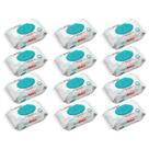 Kit 12 Toalha Umedecida Lenço Puro Amor Premium 100Un - QLB
