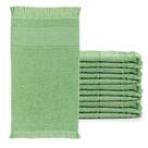 Kit 12 Toalhas de Mão Lavabo com Franjinha 23x39cm 100 Algodão