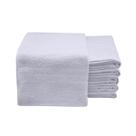 Kit 12 Toalhas de Rosto Linha Hotel Brancas 90% Algodão e 10% Poliéster Flabom