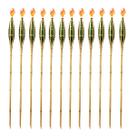 Kit 12 Tochas Bambu Iluminação Decoração De Jardim Desmontável