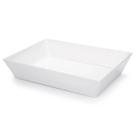 Kit 12 Travessas Brancas 4L Melamina para Servir Buffet Restaurante Profissional Haus Concept