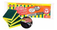 Kit 12 Unid Esponja Multiuso Com Ions De Prata Lava Louças