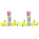 Kit 12 Unidades de Petecas Esportiva Badminton Leve Resistente Feita de Nylon Vollo