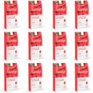 Kit 12 Unidades Folhas Prontas Faciais para Depilação Depilflax Morango com 24 Folhas
