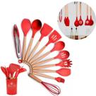 Kit 12 Utensílios de Cozinha Silicone Profissional e Resistente