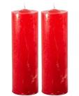 Kit 12 Velas 7 Dias Votiva Clássica Decorativa Vermelha 15cm