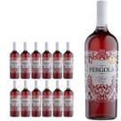 Kit 12 Vinho de Mesa Pérgola Rosé Suave 1L