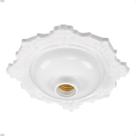 Kit 12 X Plafon Com Soquete Branco Colonial Pavilonis