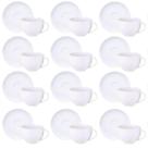 Kit 12 Xícaras de Chá com Pires Porcelana 250ml Tramontina Maria Augusta Café Padaria