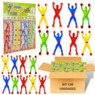 Kit 120 Boneco Ninja Gruda Na Parede De Brinquedo Infantil