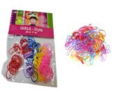 Kit 120 Xuxinhas Elástico Cabelo Silicone Colorida penteado
