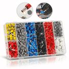 Kit 1200 Terminais Elétricos Ilhós Tubular 0,5mm a 10mm com Maleta Conectores de Fio de Cobre Isolados
