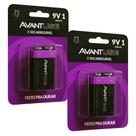 Kit 1,2,3 e 4 Pilhas Baterias Recarregável 9v Cod 408430021 Avant Use