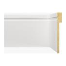 Kit 12M Linear Rodapé de MDF 12cmX18mmX2,40m Barra de Sobrepor c/ Friso 1202