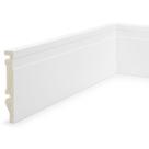 Kit 12M Linear Rodapé de Poliestireno 10cm X 15mm X 2,40m Frisado NFR