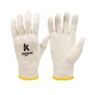 Kit 12PR Luva Tricotada Helanca Branca Sem Pigmento - Kalipso