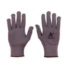 Kit 12PR Luva Tricotada Helanca Pro Cinza Sem Pigmento - Kalipso