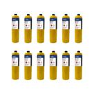Kit 12un Cartucho Gás Mapp para Maçarico 400g ONU1077 Classe 2.1 Propileno Hulter