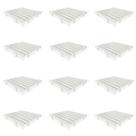 Kit 12un Estrado para Câmara Frigorífica Reforçado Croplastic 40x40x4,5cm Branco
