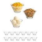 Kit 12un Tigela bowl vidro sobremesa sorvete salada frutas