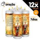Kit 12x Vela De 7 Dias Velas C/ Imagem Oração Várias Opcoes Kit 12x Vela De 7 Dias Velas C/ Imagem Oração Várias Opcoes