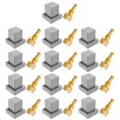 Kit 13 Acabamento de Registro 1/2 3/4 e 1 Polegada Cromado Quadrado Pressão Padrão Docol
