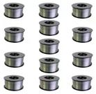 Kit - 13 Arame Para Solda Mig Revestido Uso Sem Gás 0,8mm E71T-SG - Rolo 1kg - Galzer