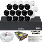 Kit 13 Câmeras Intelbras Multi Hd 1120b Dvr 16 Canais