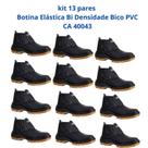 Kit 13 Pares Botina Epi Bico Pvc Segurança Crival CA 40043 Kit 13 Pares Botina Epi Bico Pvc Segurança Crival CA 40043