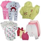 Kit 13 Pçs Moletom Macacão Body Roupa De Bebê Menino Menina
