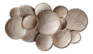 Kit 13 Peneiras Palha Bambu Artesanal Composição Decoração
