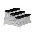 Kit 13 Porta Temperos Lumini Black Decorativo Organizador