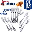 Kit 130 Garfos de Mesa Talher de Aço Inox Premium Para Casas Restaurantes Bares Buffet