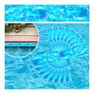 Kit 14 Adesivos Piscina Vinílico Fundo Água Azul 100x20cm