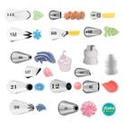 Kit 14 Bicos De Confeitar Cake + Adaptadores + Sacos Nfe Kit 14 Bicos De Confeitar Cake + Adaptadores + Sacos Nfe
