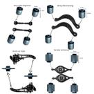 Kit 14 Bucha Suspensão Traseira Completa Fusion 2006 / 2012