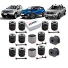 Kit 14 buchas suspensão traseira duster oroch captur 2012 2013 2014 2015 2016 2017 2018 2019 2020 2021 2022 2023 2024