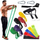 Kit 14 Itens Super Band Elastico Extensor Mini Band Treino