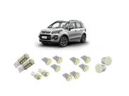 Kit 14 Lampadas Leds Pingo Teto Placa Re Citroen Aircross