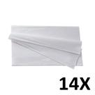 Kit 14 Panos de Limpeza Multiuso Reutilizável 30X40cm Branco
