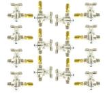 Kit 14 Registro Delta Semi Ind 1/4 X 3/8 + Njetor Rosca