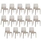 Kit - 14 X Cadeiras Gruvyer - Nude