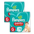 Kit 144 Fralda Pampers Pants Ajuste Total Top Tamanho G